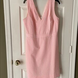 J. Crew Pink Gingham Dress
